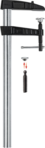 Bessey-Hochleistungsklemme mit Gusshalterungen TGK-K 3000 120 - TGK300K