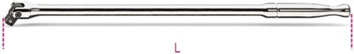 Beta 1 2-Zoll-Schraubenschlüssel mit Kniegelenk, lange Version 920 m 35 l – 009200843