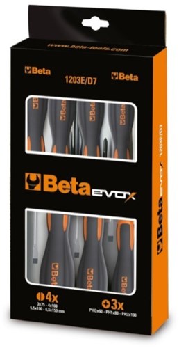 Schraubendreher -Set Beta -Tools Evox 1203. D8P - 8 Zifferblatt