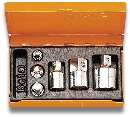 Beta 6-teiliger Satz Adapter-Steckschlüsseleinsätze für Steckschlüssel (Art. 900 16, 900 15, 910 16, 920 15, 920 16, 928 15) 902r c6 - 009020814