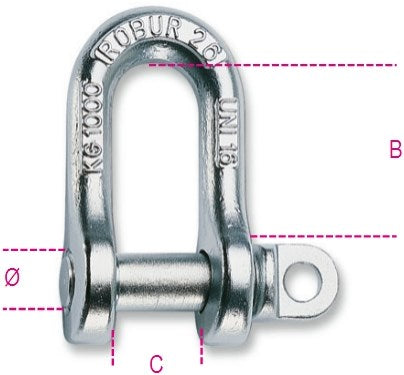 Beta 8026a-k 12-d Schäkel, Typ A, geschmiedet – 080269012