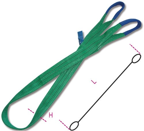 Beta 8153 6-t2 Hebegurte, grün – 081530060