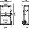 Beta c41h Trolley, zweiteilig grau - 041000010