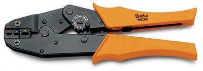 Beta-Kabelschuhzange für isolierte Kabelschuhe mit einstellbarem Druck. 1608 - 016080001