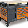Beta-Werkzeugwagen RSC28-R mit roter Holzplatte