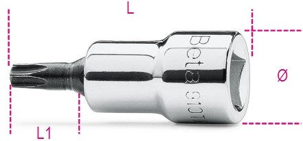 Beta-Schraubendrehereinsätze für Torx®-Schrauben 910tx 40 - 009100524