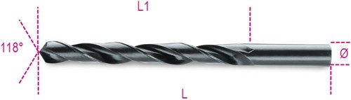 Beta -Metall -Spiralbohrer HSS 6 mm