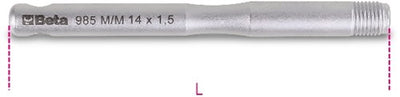 Beta externe Führungsstifte für Radmontage 985m M12x1,50 - 009850102