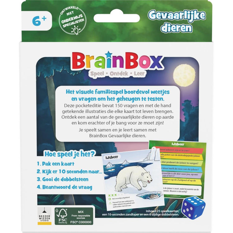 Game Brainbox Pocket gefährliche Tiere