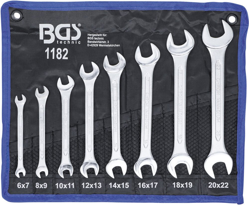 BGS Technic Doppelmaulschlüsselsatz 8-teilig