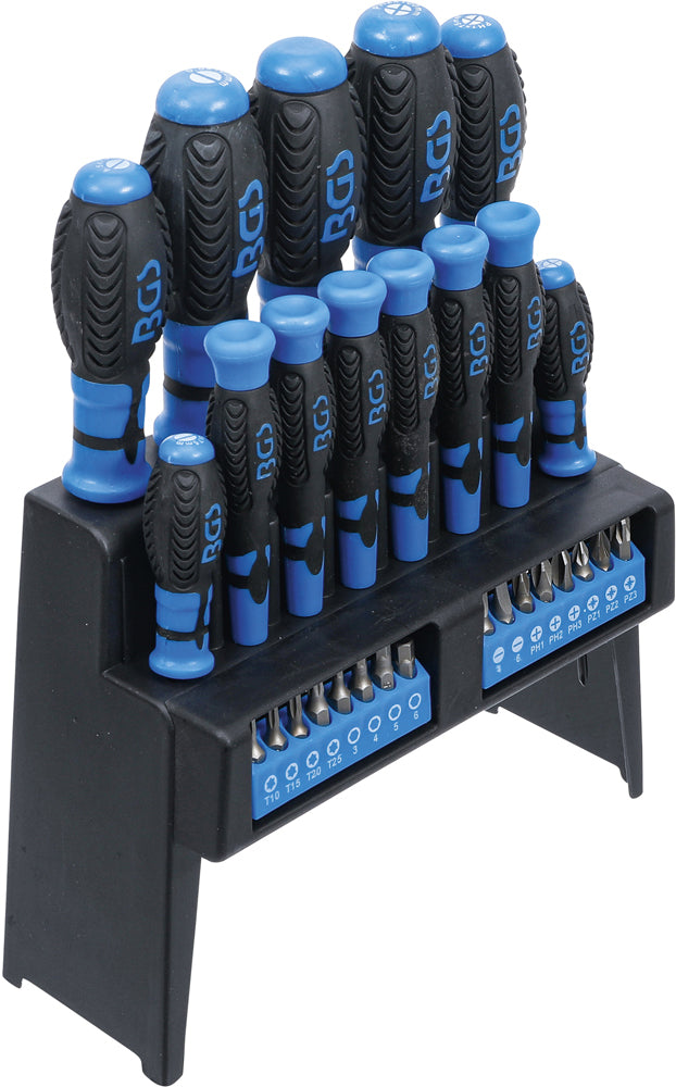 BGS Technic Schraubendreher-Set mit Bit-Sortiment 29-teilig