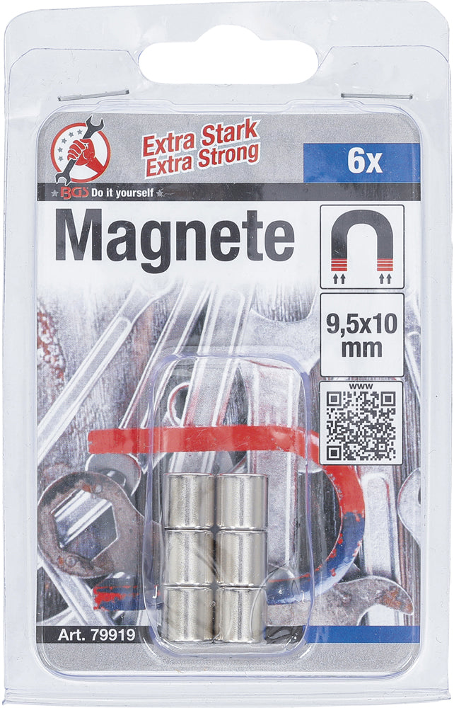 Bgs technic kraftmann - Magnet-Set extra stark 6-teilig