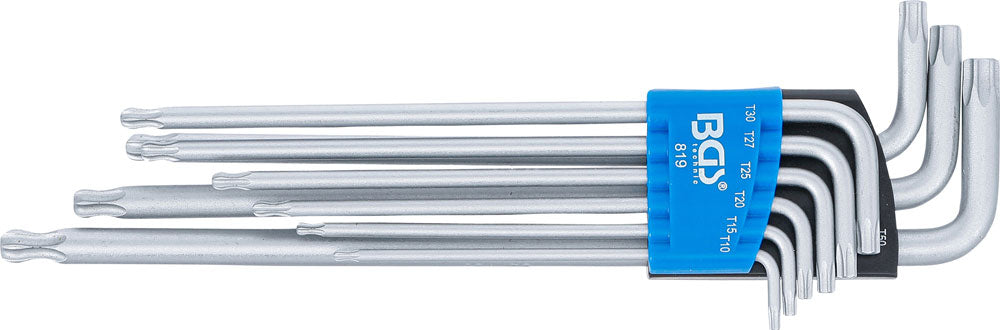 BGS Technic L-Typ-Schlüsselsatz extra lang für T-Star 9-teilig