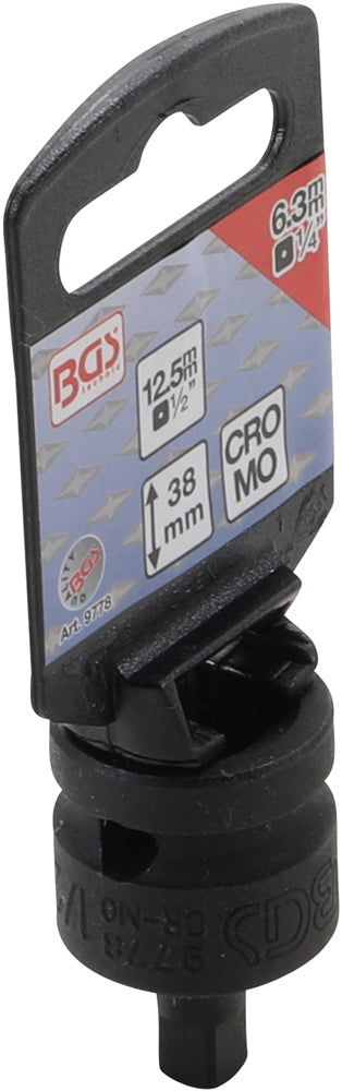 BGS Technic Kraft Steckdosenadapter 1 2 auf 1 4