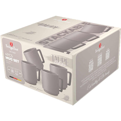 Berlingerhaus Tassenset 4-teilig Taupe