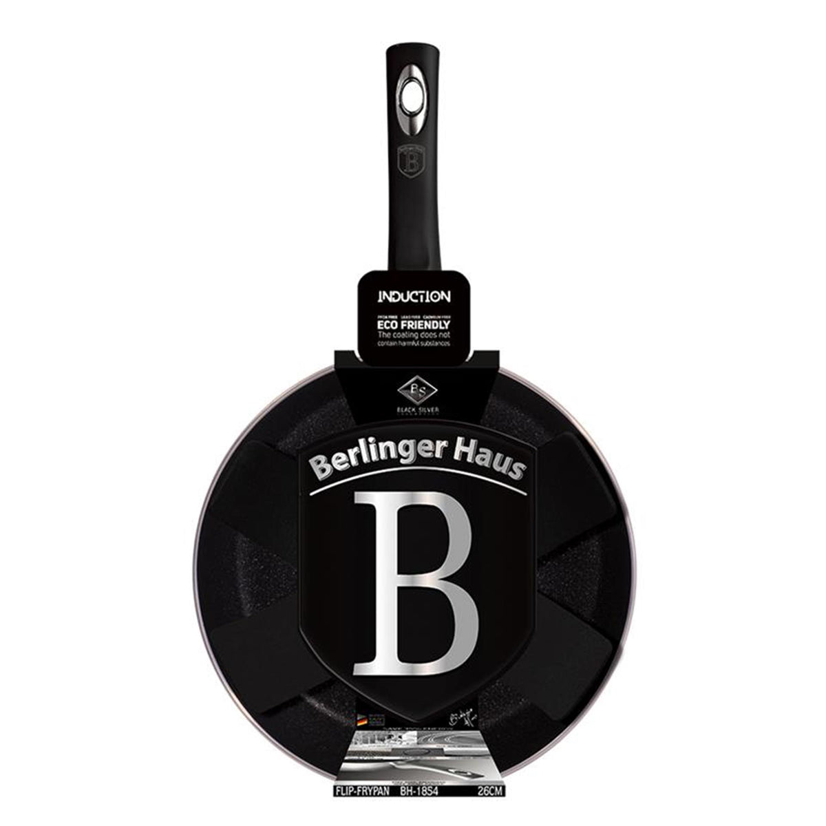 Berlingerhaus Flip-Bratpfanne 26cm schwarz