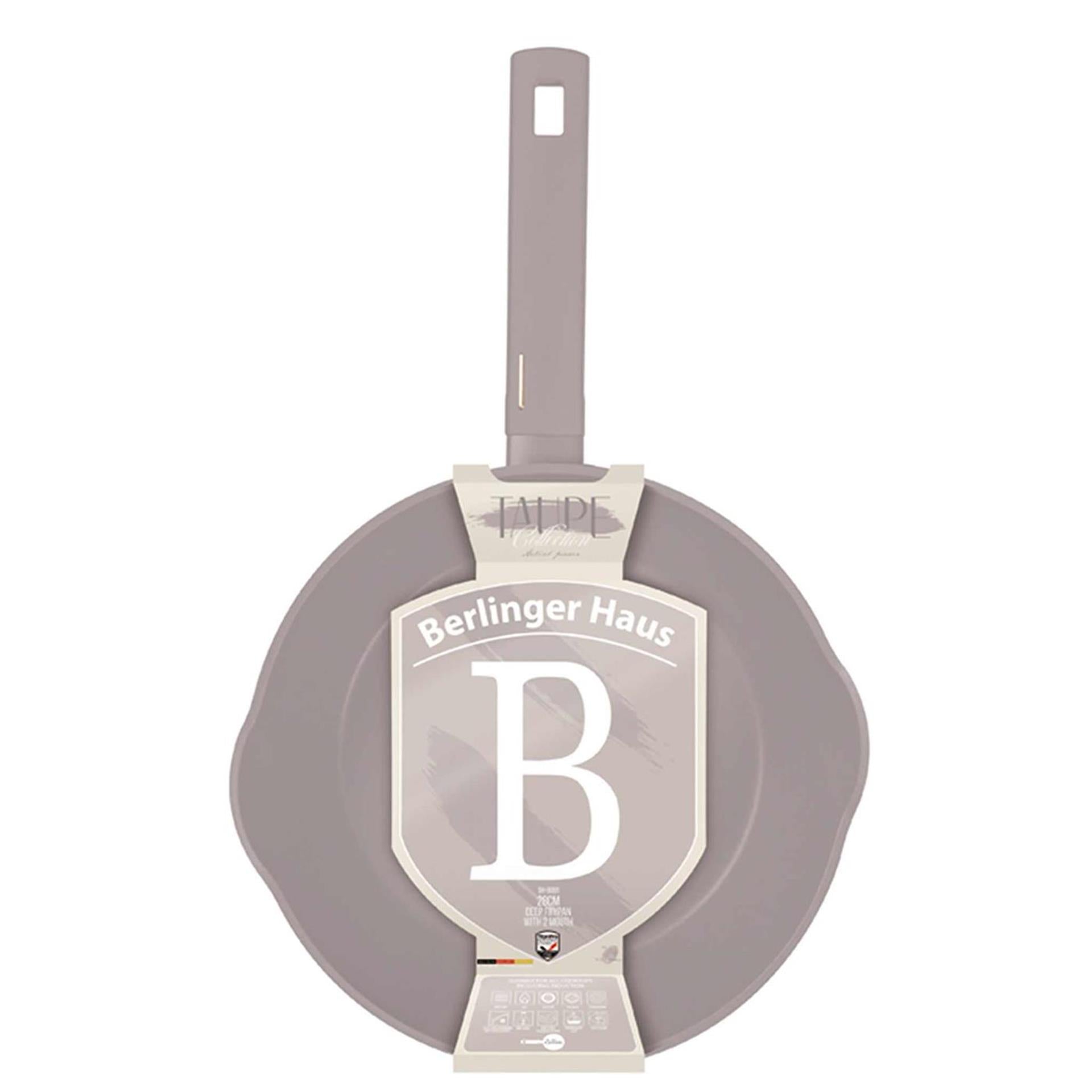 Berlingerhaus Frittierpfanne 28cm Taupe