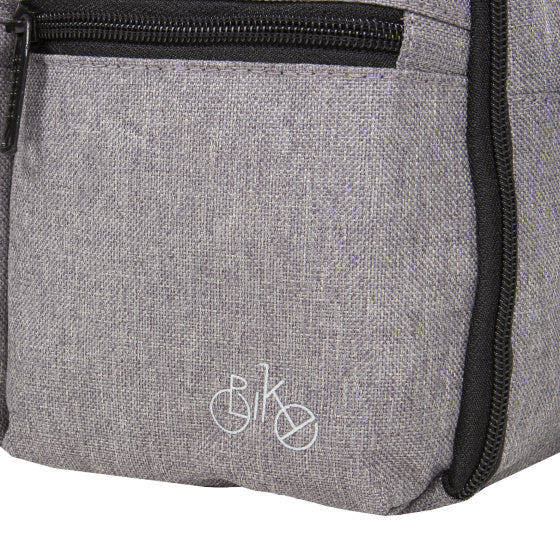 Fahrradtropfen -Lenkerbeutel mit Schultergurt Nylon 3L Grau