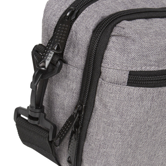 Fahrradtropfen -Lenkerbeutel mit Schultergurt Nylon 3L Grau