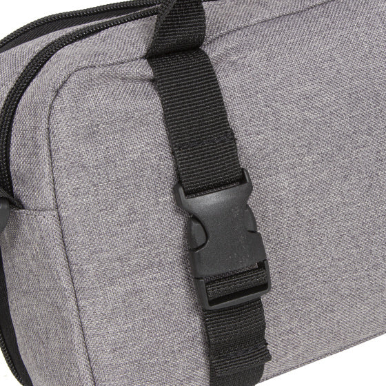 Fahrradtropfen -Lenkerbeutel mit Schultergurt Nylon 3L Grau