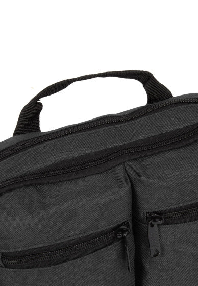 Fahrradtropfen -Lenkerbeutel mit Schultergurt Nylon 3L Schwarz
