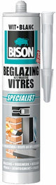 Bison 1029760 – B Verglasungsset 310 ml weiß | 3 Stück
