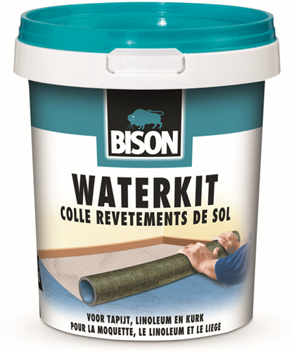 Bison Wasserversiegelungseimer 6 kg, Kleber auf Wasserbasis, für Bodenbeläge, lösungsmittelfrei