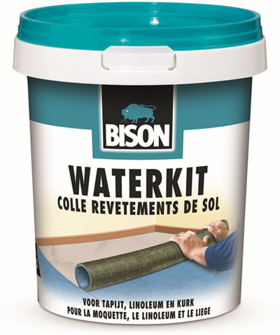 Bison Wasserversiegelungseimer 6 kg, Kleber auf Wasserbasis, für Bodenbeläge, lösungsmittelfrei