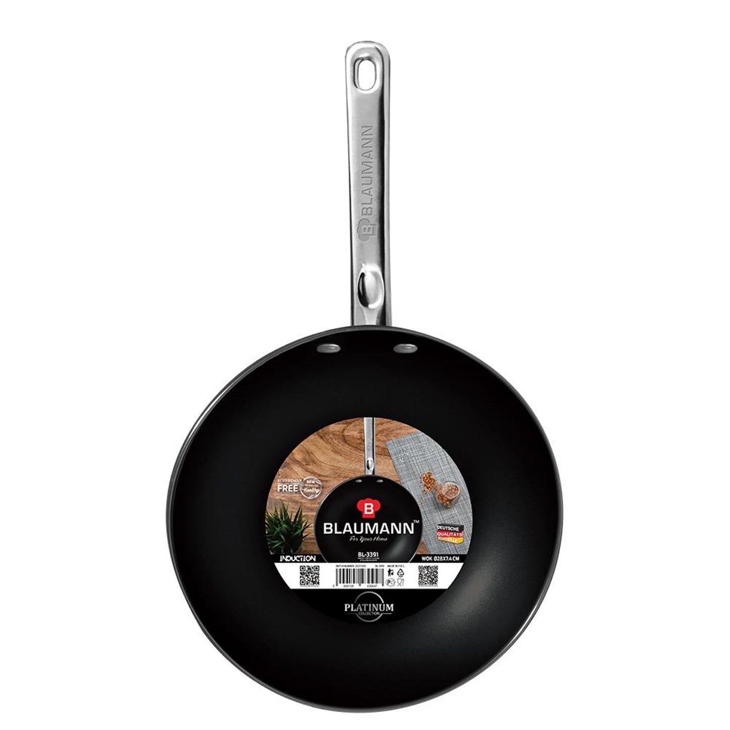 Blaumann Platin Wokpfanne 28cm