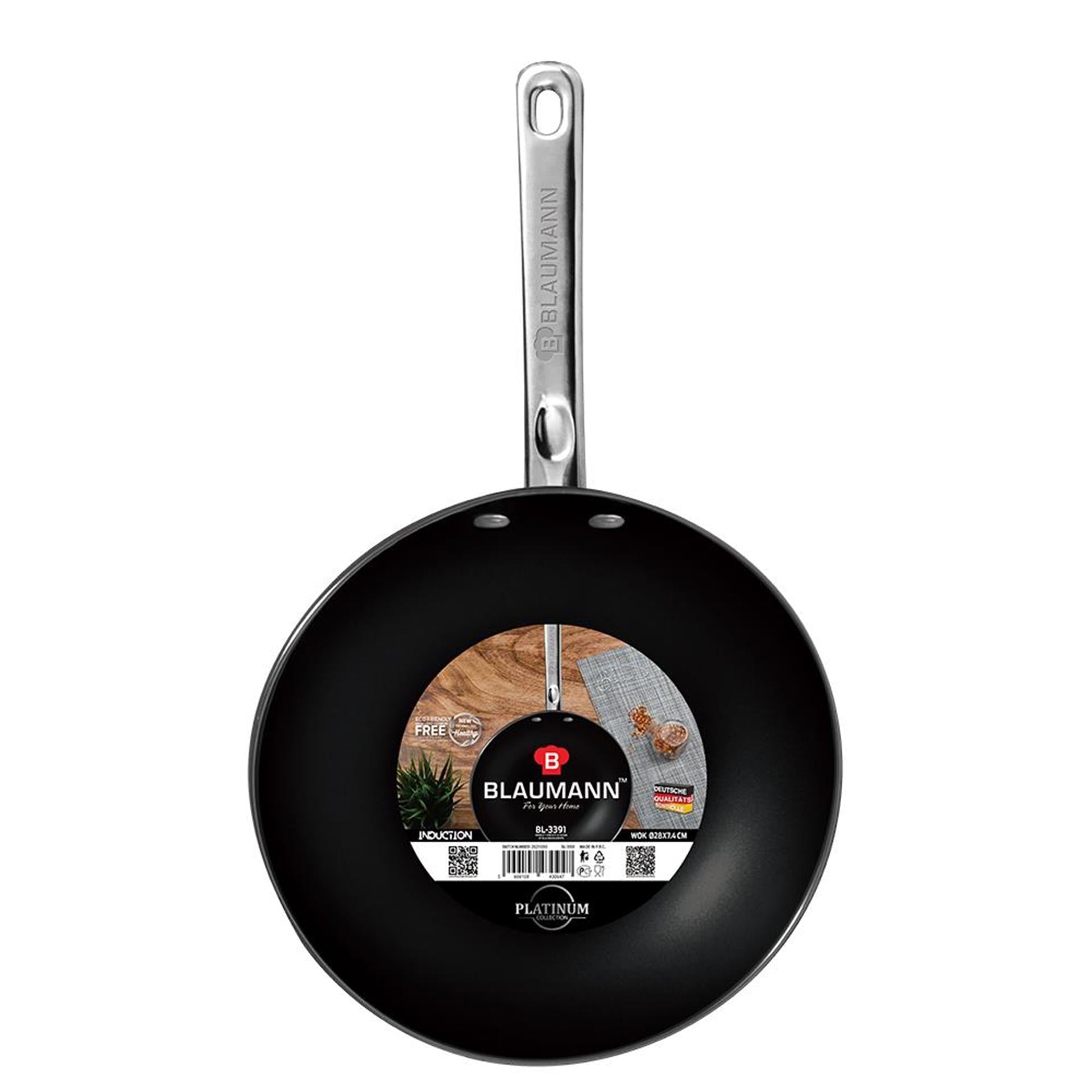 Blaumann Platin Wokpfanne 28cm