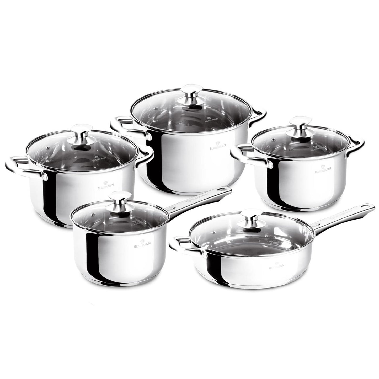 Blaumann Pfannenset 10-teilig Gourmet-Linie