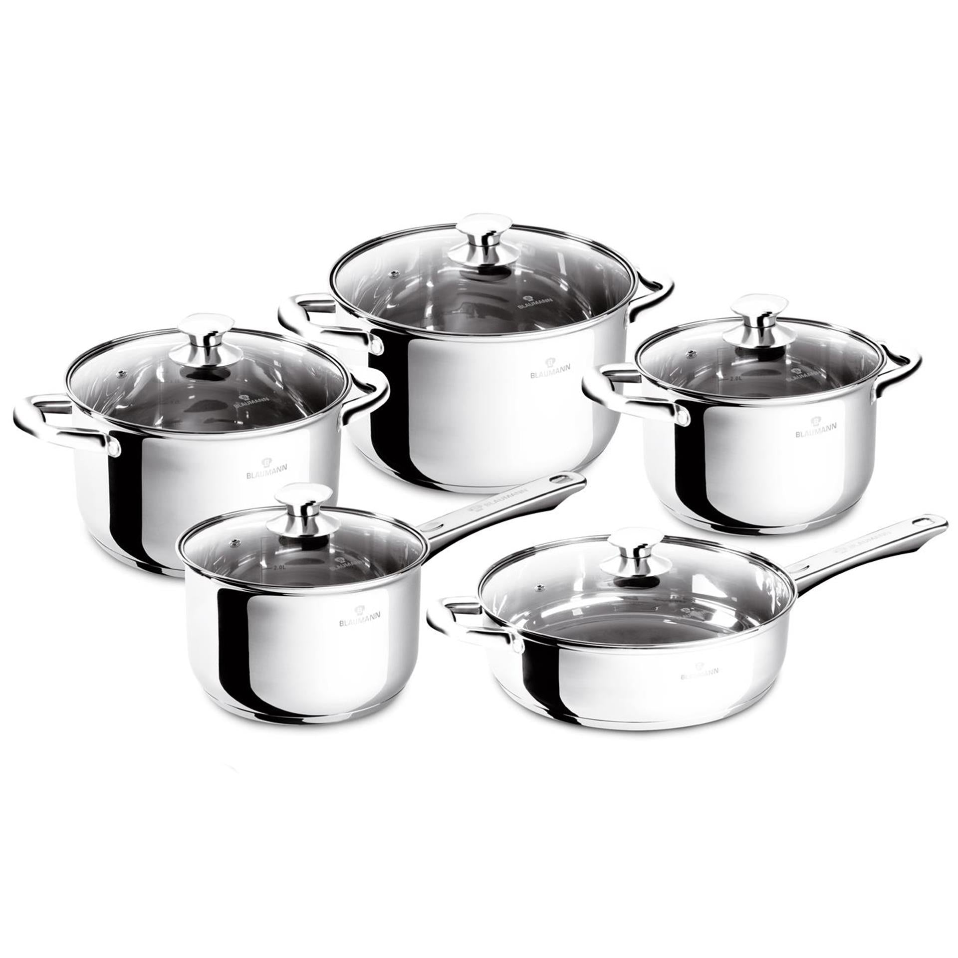 Blaumann Pfannenset 10-teilig Gourmet-Linie