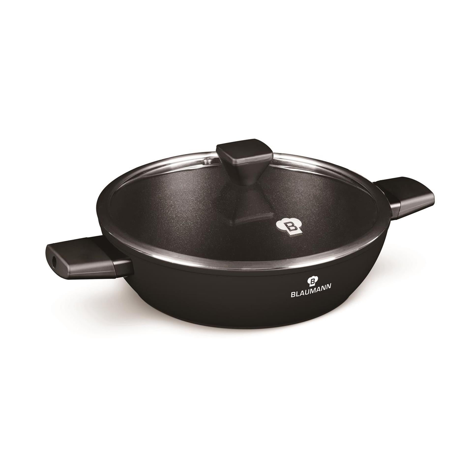 Blaumann schwarz-silberne Bratpfanne ø28cm
