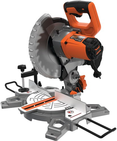 Black+Decker Bes702 1500 W 216 mm Kapp- und Gehrungssäge | 1x Sägeblatt 24 Hartmetallzähne | Staubbeutel – bes702-qs