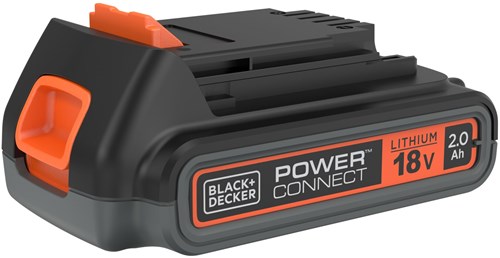 Black+Decker Lithium-Ionen-Schiebeakku 18 V. 2,0ah - bl2018-xj