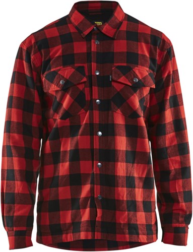 Blåkläder Flanellhemd 32251131 | rot schwarz | Größe l - 7330509414088