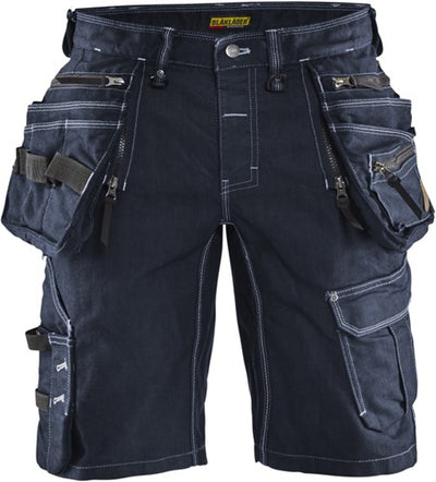 Blåkläder kurze Denim-Stretch x1900 19921141 | marineblau schwarz | Größe 44 - 7330509554357