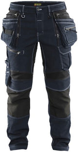 Blåkläder Arbeitshose Denim Stretch x1900 19901141 | schwarz schwarz | Größe c48 - 7330509801314 - afbeelding 1