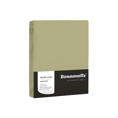 Bonnanotte Spannbettlaken Jersey olivgrün 90x20cm