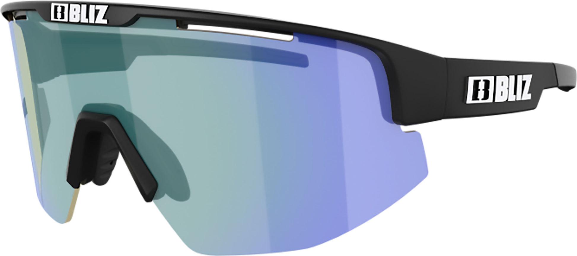 Bliz Matrix Nano Optics Braun mit Blau-Multi | photochrom - Sportbrille