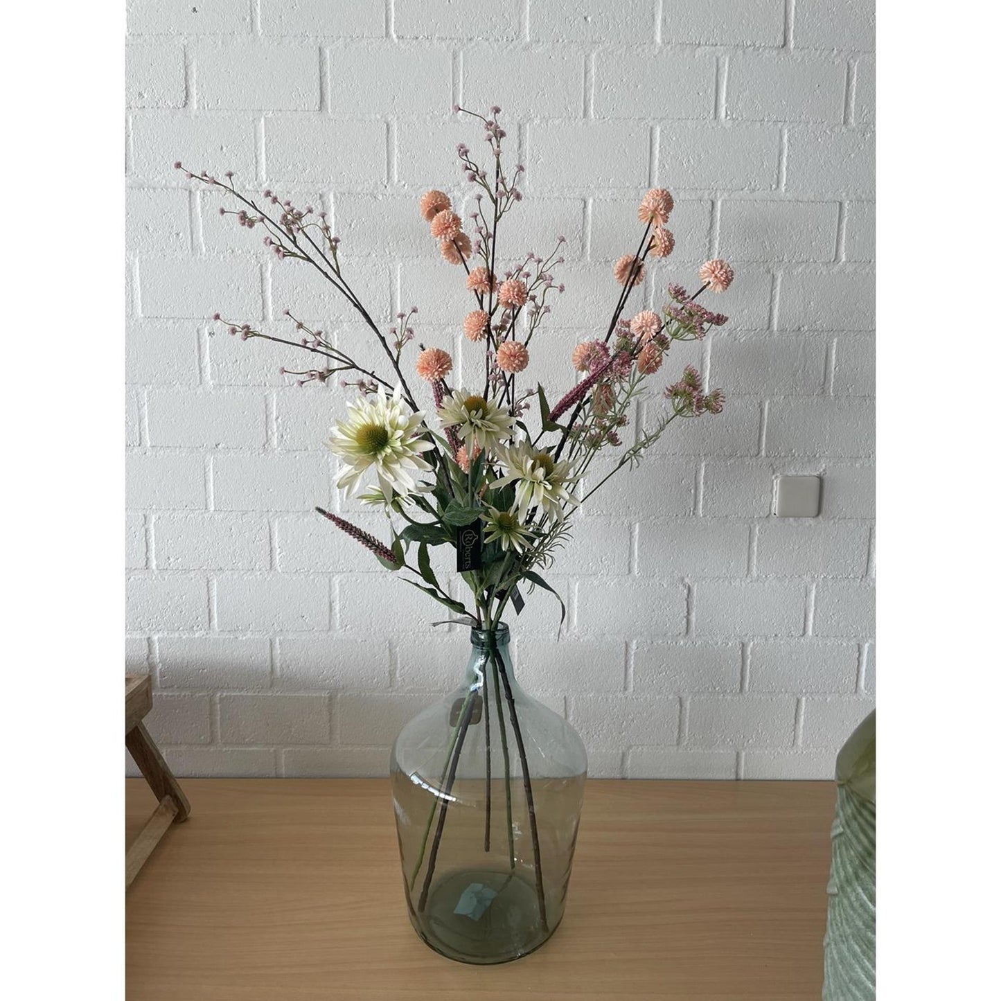Roberts Collection Kunstzweig aus Gips, rosa, 115 cm