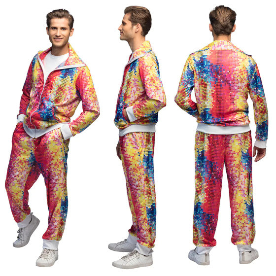 Boland Disco Dude Tracksuit Männer mehrfarbige Größe xl