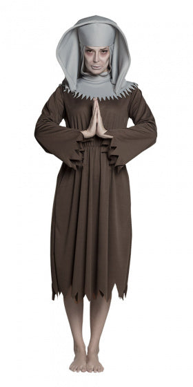 Boland Schwester Spirit Kostüm Damen Braun Grau Größe 40 42 (m)
