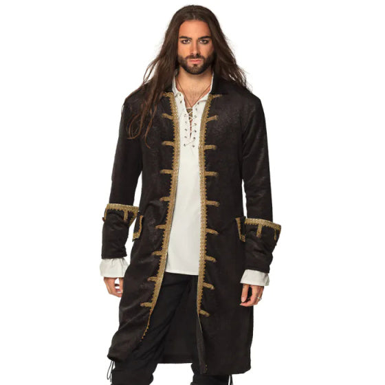 Boland Pirate Jacke Männer Polyester Schwarz Gold Größe 52