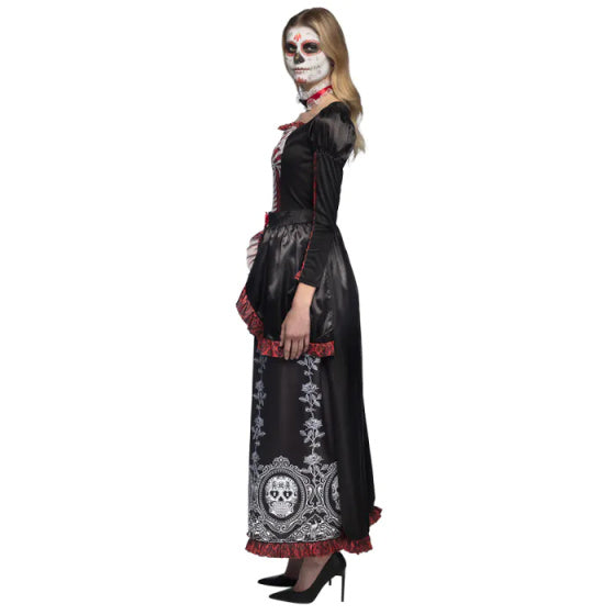 Boland Señora Adriana Halloween Kostüm Damen Schwarz Rot Größe 44 46