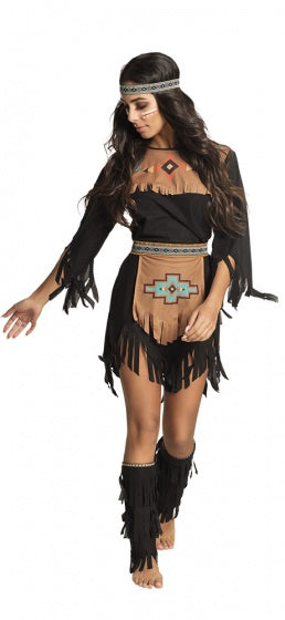 Boland She-Wolf Indian Kostüm Damen Brown Größe 40 42