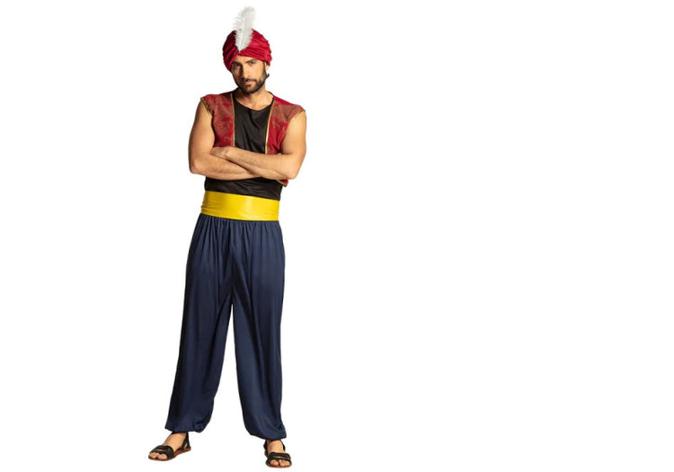 Boland Dress -up -Anzug Aziz Herren dunkelblau rote Größe m l