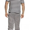 Boland Dress -up Gefangene Heren Schwarz weiß Größe m l