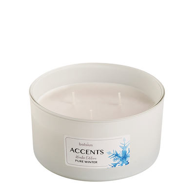 Bolsius Duftglas-Akzente mit mehreren Dochten, reiner Winter, 75, 137 mm