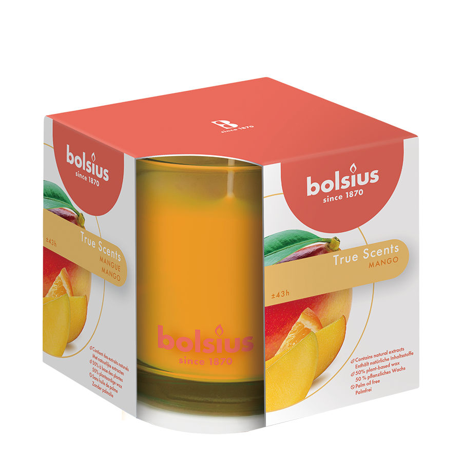 Bolsius Duftglas True Scents Mango 95 95mm